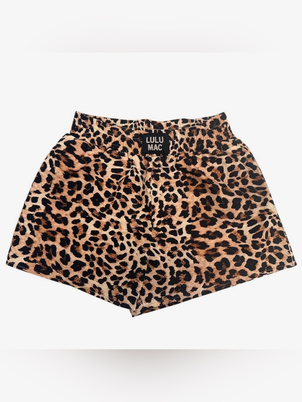 Lulu Mac Leopard Print Women's Shorts - Tan/Black
